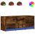 Dulap TV cu LED, stejar fumuriu, 97x34x40 cm, lemn prelucrat GartenMobel Dekor
