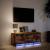 Dulap TV cu LED, stejar fumuriu, 97x34x40 cm, lemn prelucrat GartenMobel Dekor