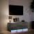 Dulap TV cu LED, gri sonoma, 97x34x40 cm, lemn prelucrat GartenMobel Dekor