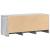 Dulap TV cu LED, gri sonoma, 97x34x40 cm, lemn prelucrat GartenMobel Dekor