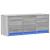 Dulap TV cu LED, gri sonoma, 97x34x40 cm, lemn prelucrat GartenMobel Dekor