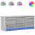 Dulap TV cu LED, gri sonoma, 97x34x40 cm, lemn prelucrat GartenMobel Dekor