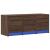 Dulap TV cu LED, stejar maro, 97x34x40 cm, lemn prelucrat GartenMobel Dekor