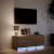 Dulap TV cu LED, stejar maro, 97x34x40 cm, lemn prelucrat GartenMobel Dekor
