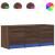 Dulap TV cu LED, stejar maro, 97x34x40 cm, lemn prelucrat GartenMobel Dekor