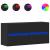 Dulap TV de perete cu lumini LED negru 100x31x45 cm GartenMobel Dekor