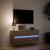 Comodă TV de perete cu lumini LED, stejar maro, 100x31x45 cm GartenMobel Dekor