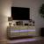 Comodă TV de perete cu lumini LED, stejar sonoma, 130x31x45 cm GartenMobel Dekor