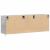 Comodă TV de perete cu lumini LED, gri beton, 130x31x45 cm GartenMobel Dekor