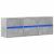 Comodă TV de perete cu lumini LED, gri beton, 130x31x45 cm GartenMobel Dekor