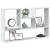 Raft de perete, alb, 99x15x60 cm, lemn prelucrat GartenMobel Dekor
