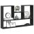 Raft de perete, negru, 99x15x60 cm, lemn prelucrat GartenMobel Dekor
