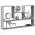 Raft de perete, gri sonoma, 99x15x60 cm, lemn prelucrat GartenMobel Dekor