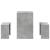 Set masă și bănci bucătărie, 3 piese, gri beton, lemn prelucrat GartenMobel Dekor