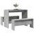 Set masă și bănci bucătărie, 3 piese, gri beton, lemn prelucrat GartenMobel Dekor