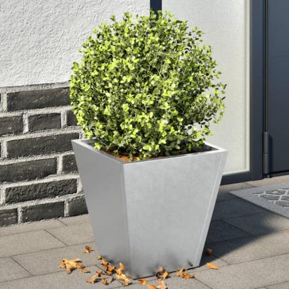Jardiniere grădină, 2 buc., 30x30x30 cm, oțel galvanizat GartenMobel Dekor