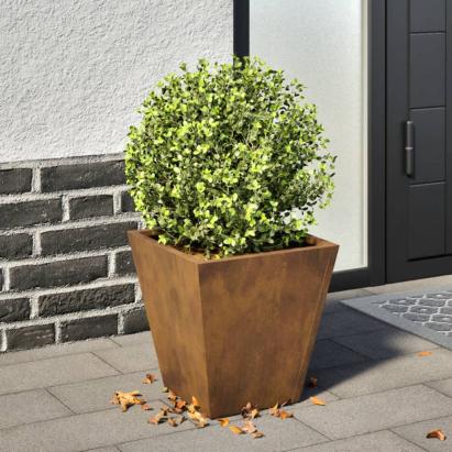 Jardinieră de grădină, 30x30x30 cm, oțel corten GartenMobel Dekor