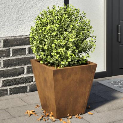 Jardiniere grădină, 2 buc., 30x30x30 cm, oțel corten GartenMobel Dekor