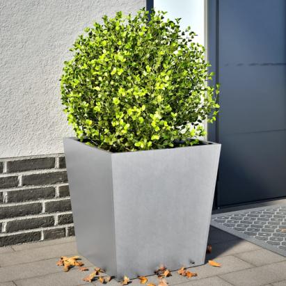 Jardiniere grădină, 2 buc., 50x50x50 cm, oțel galvanizat GartenMobel Dekor
