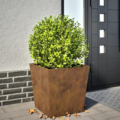 Jardinieră de grădină, 50x50x50 cm, oțel corten GartenMobel Dekor
