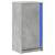 Dulap cu LED, gri beton, 42,5x34x85 cm, lemn prelucrat GartenMobel Dekor
