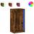 Dulap cu LED, stejar fumuriu, 42,5x34x85 cm, lemn prelucrat GartenMobel Dekor