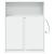 Dulap cu LED, alb, 77x34x100 cm, lemn prelucrat GartenMobel Dekor