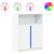 Dulap cu LED, alb, 77x34x100 cm, lemn prelucrat GartenMobel Dekor
