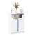 Dulap cu LED, alb, 77x34x100 cm, lemn prelucrat GartenMobel Dekor
