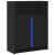 Dulap cu LED, negru, 77x34x100 cm, lemn prelucrat GartenMobel Dekor