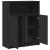 Dulap cu LED, negru, 77x34x100 cm, lemn prelucrat GartenMobel Dekor