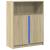 Dulap cu LED, stejar sonoma, 77x34x100 cm, lemn prelucrat GartenMobel Dekor