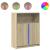Dulap cu LED, stejar sonoma, 77x34x100 cm, lemn prelucrat GartenMobel Dekor