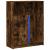 Dulap cu LED, stejar fumuriu, 77x34x100 cm, lemn prelucrat GartenMobel Dekor