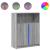 Dulap cu LED, gri sonoma, 77x34x100 cm, lemn prelucrat GartenMobel Dekor