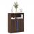 Dulap cu LED, stejar maro, 77x34x100 cm, lemn prelucrat GartenMobel Dekor