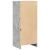 Dulap cu LED, gri beton, 42,5x34x100 cm, lemn prelucrat GartenMobel Dekor