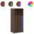 Dulap cu LED, stejar maro, 42,5x34x100 cm, lemn prelucrat GartenMobel Dekor
