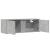 Dulap TV de perete cu lumini LED, gri beton, 100x31x35 cm GartenMobel Dekor