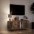 Dulap TV de perete cu lumini LED, stejar fumuriu, 100x31x35 cm GartenMobel Dekor