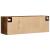 Dulap TV de perete cu lumini LED, stejar fumuriu, 100x31x35 cm GartenMobel Dekor
