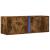 Dulap TV de perete cu lumini LED, stejar fumuriu, 100x31x35 cm GartenMobel Dekor