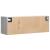 Dulap TV de perete cu lumini LED, gri sonoma, 100x31x35 cm GartenMobel Dekor