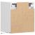 Comode TV de perete cu lumini LED, 2 buc., alb, 41x31x45 cm GartenMobel Dekor