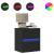 Dulap TV de perete cu lumini LED negru 41x31x45 cm GartenMobel Dekor