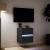 Dulap TV de perete cu lumini LED negru 41x31x45 cm GartenMobel Dekor