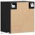 Comode TV de perete cu lumini LED, 2 buc., negru, 41x31x45 cm GartenMobel Dekor