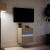 Comodă TV de perete cu lumini LED, stejar sonoma, 41x31x45 cm GartenMobel Dekor