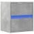 Comodă TV de perete cu lumini LED, gri beton, 41x31x45 cm GartenMobel Dekor