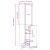 Dulap de farmacie, alb, 30x41x144,5 cm, lemn prelucrat GartenMobel Dekor